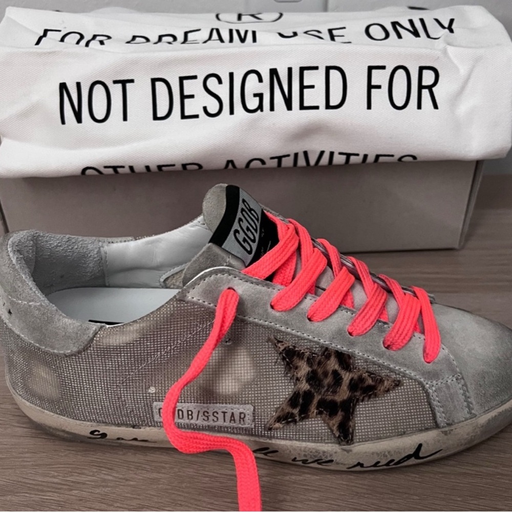 Golden Goose Silver Sneakers 36